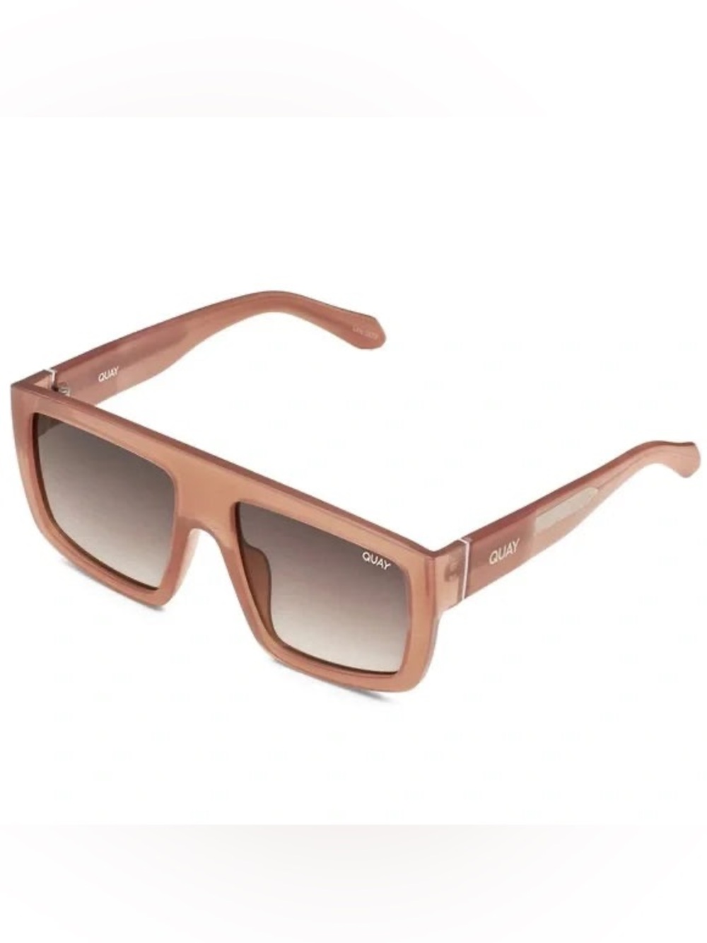 Quay Australia Sunglasses Womens Brown Get In Line Oversized Square Gradient